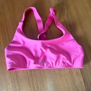 Alo pink sports bra size 8